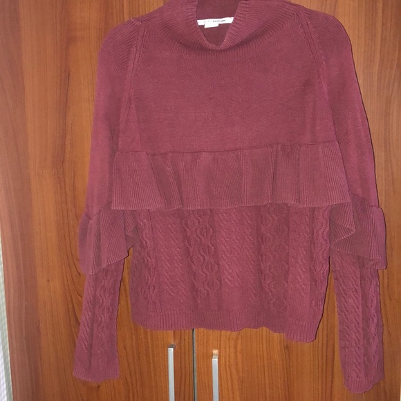 Semi used mock neck sweater top. Great condition. Burgundy color. - Picture 1 of 1